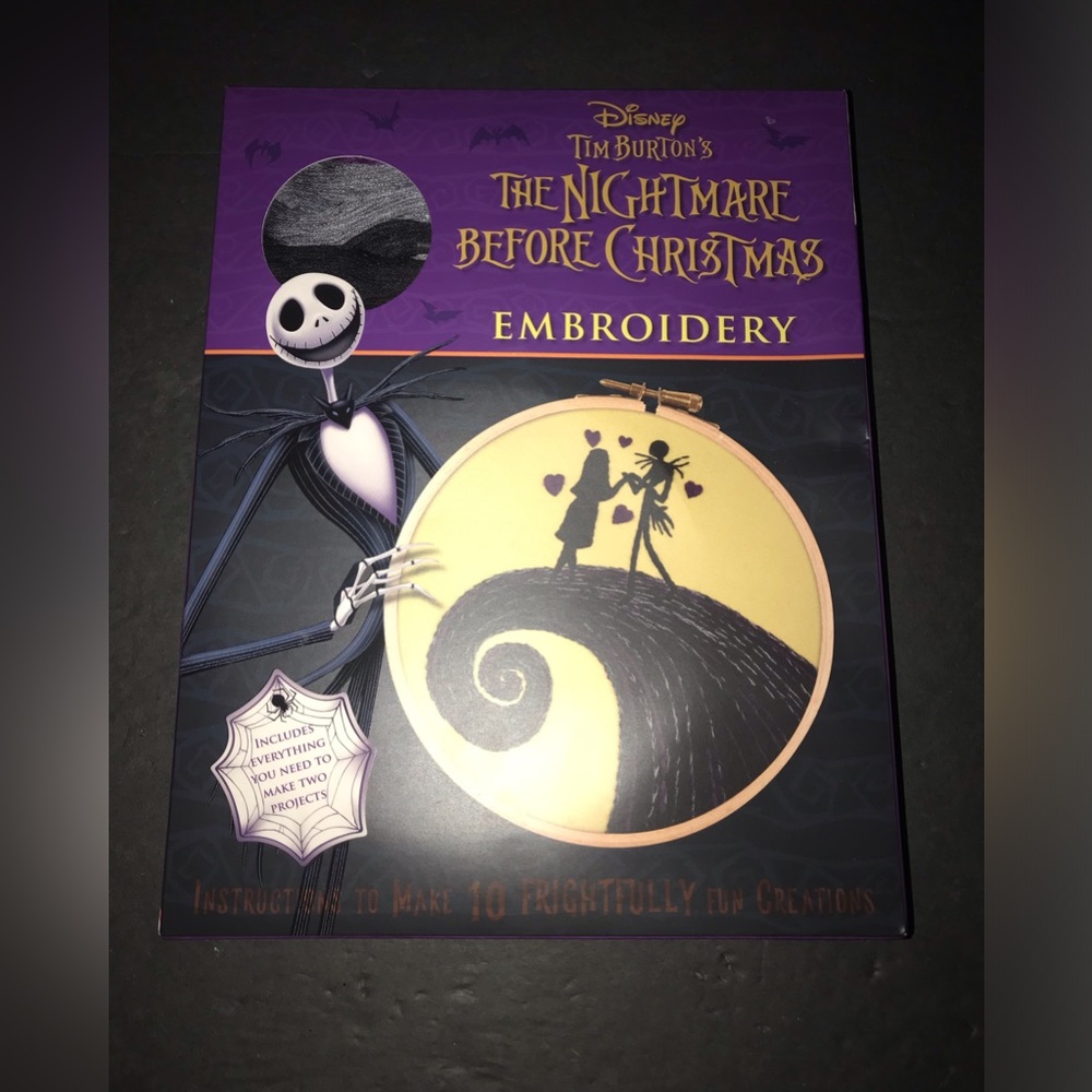 Nightmare Before Christmas Embroidery Set Disney Tim Burton's New Open Box